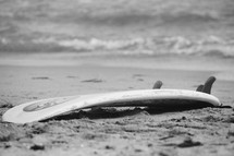 surfboard on the beach 
