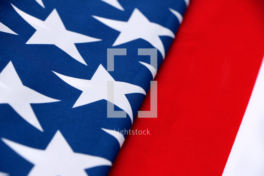 American flag folded 