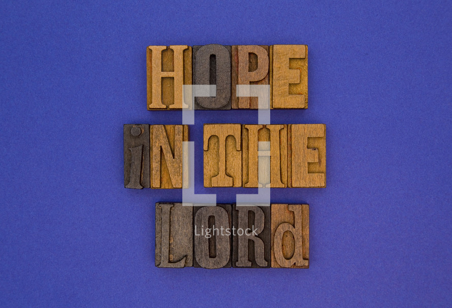 hope in the lord 