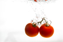 tomatoes in water
