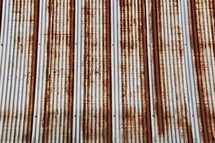 Rusted metal wall background 