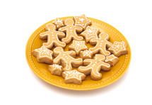 plate of Christmas cookies 