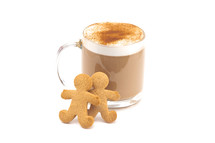 hot cocoa and Christmas cookies 