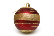 gold and red ornament 