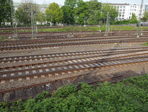 railway railroad tracks for train public transport