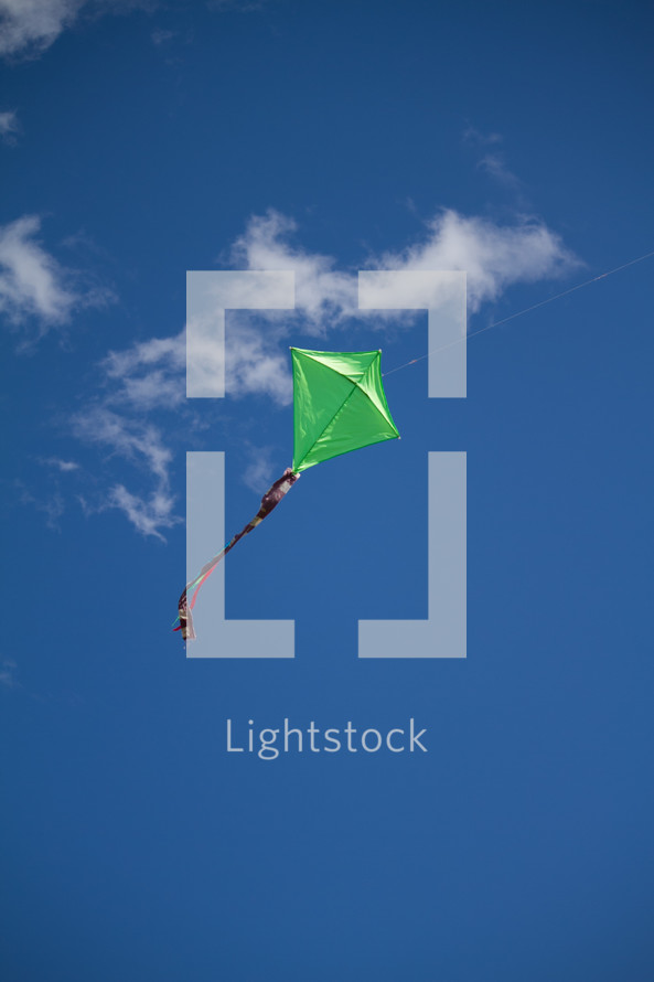 kite in a blue sky 