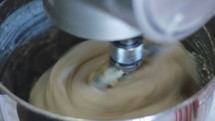 mixing dough 