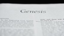 The Book Of Genesis - First book of the Hebrew Bible and the Christian Old Testament.