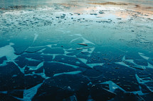 a frozen lake 