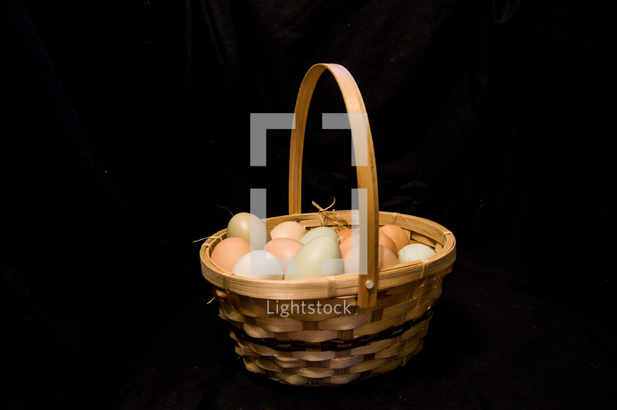 eggs in a basket 
