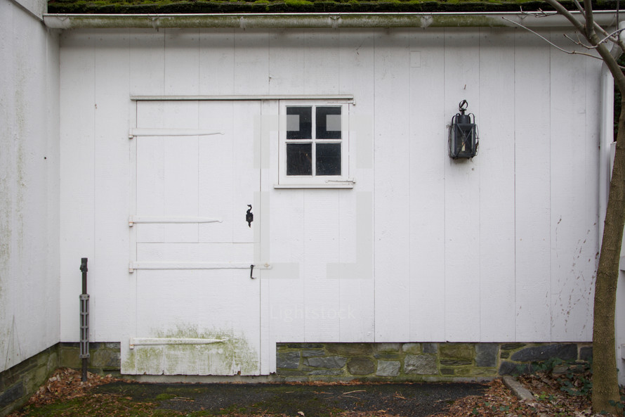 an old door on a farmhouse 