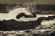 splashing waves 