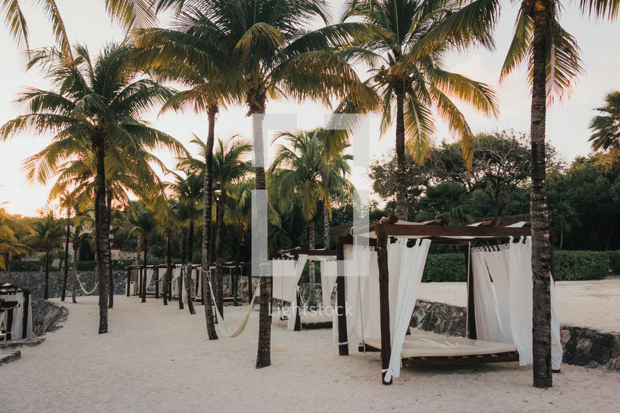 beach cabanas 