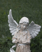 broken wing on an angel statue
