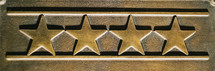 row of 4 gold stars 