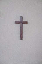 cross on a wall 