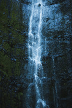waterfall off the side of a cliff 