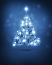twinkling Christmas Tree of light