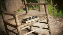 Bible on a rocking chair 