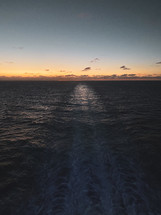 ocean at sunset 