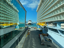 docked cruise ship 