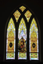 Stained Glass window in a church.