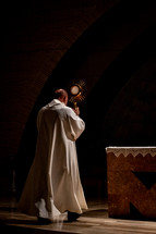 Beginning of Eucharistic adoration