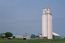 silos on a farm 