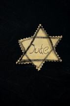 fabric star of David Jude badge 