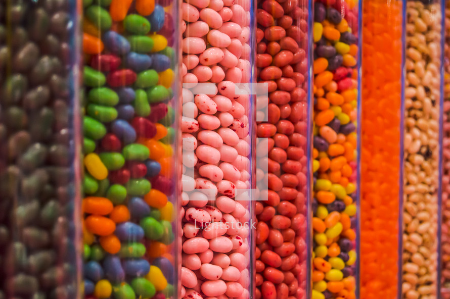 jelly beans in a candy store 