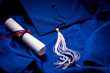 graduation cap and diploma 2021 