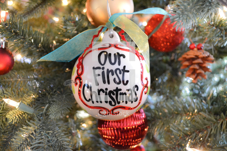Our first Christmas ornament 