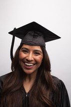 smiling female graduate 