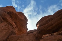 red rock and blue sky 