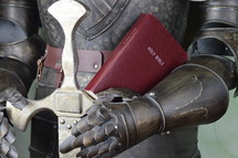 armor of God (ephesians 6,14): the belt of truth buckled around your waist, the breastplate of righteousness in place and (Ephesians 6,17): the sword of the Spirit, which is the word of God