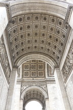 detailed stone arched ceiling 