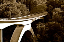 A highway bridge 