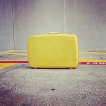 yellow suitcase 