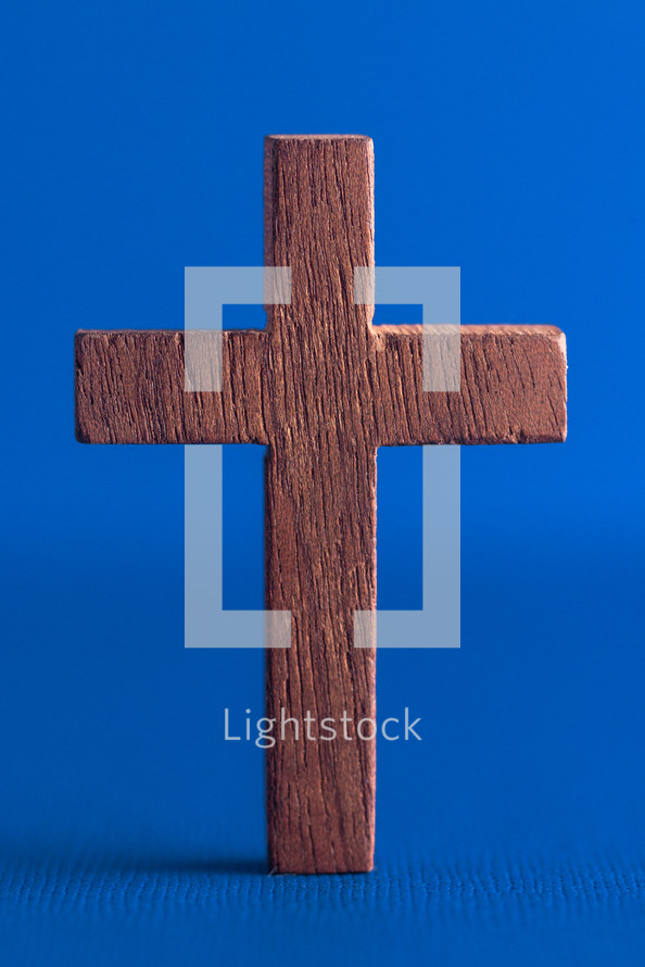 cross on blue 