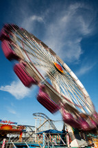 Spinning ride at carnival