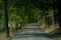 gravel rural road 