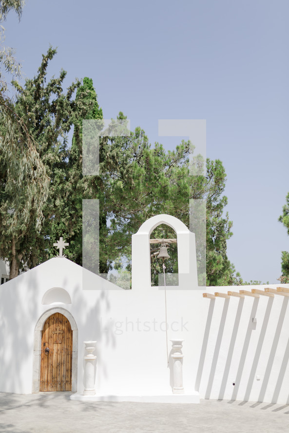 Little Greek orthodox chapel at Crete island 