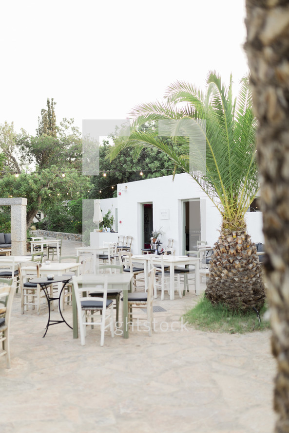 Greek Tavern at the on the island of Crete