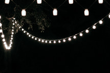 Outdoor hanging lights.