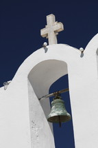 bell tower in Santorini, Greece