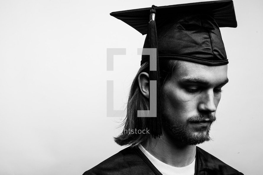 face of a graduate 