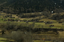 houses in a valley town 