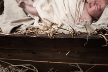 baby Jesus in a manger 