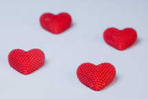 Valentine's Day Red decorative hearts