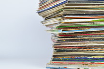 stacked records 